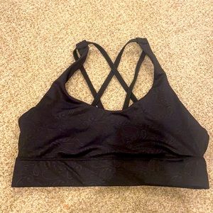 ZYIA paisley light n tight strappy sports bra
